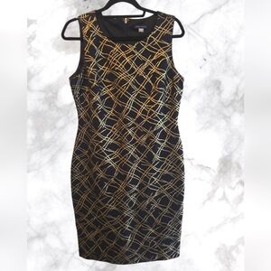 Tommy Hilfiger black with gold dress